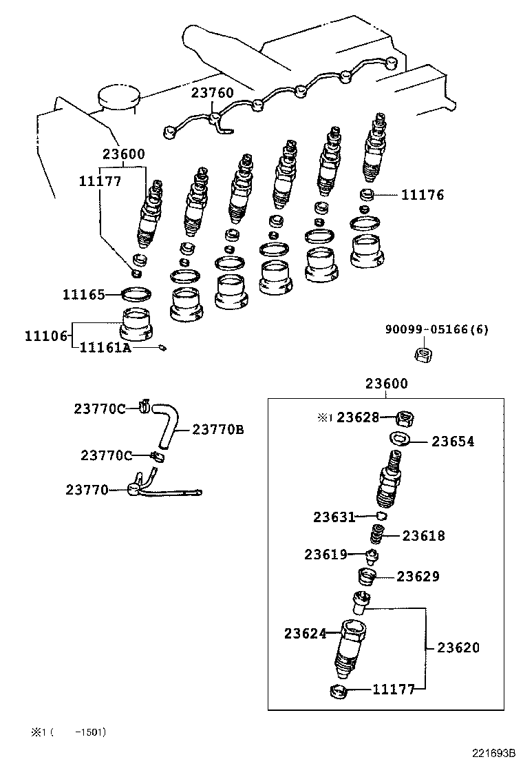 23600-59335 HOLDER & NOZZLE SET, NOZZLE product image