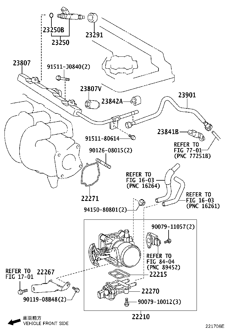 23849-28070 SUPPORT, FUEL PIPE product image