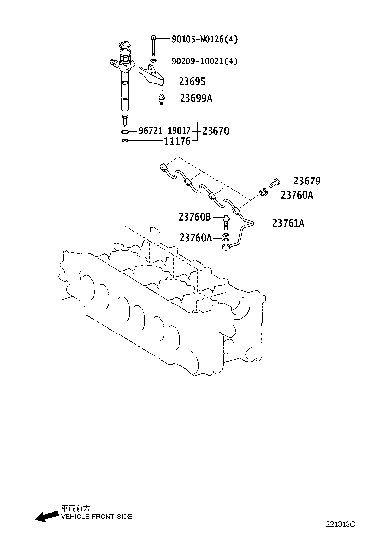 23679-26010 SCREW, INJECTOR FOLLOW product image