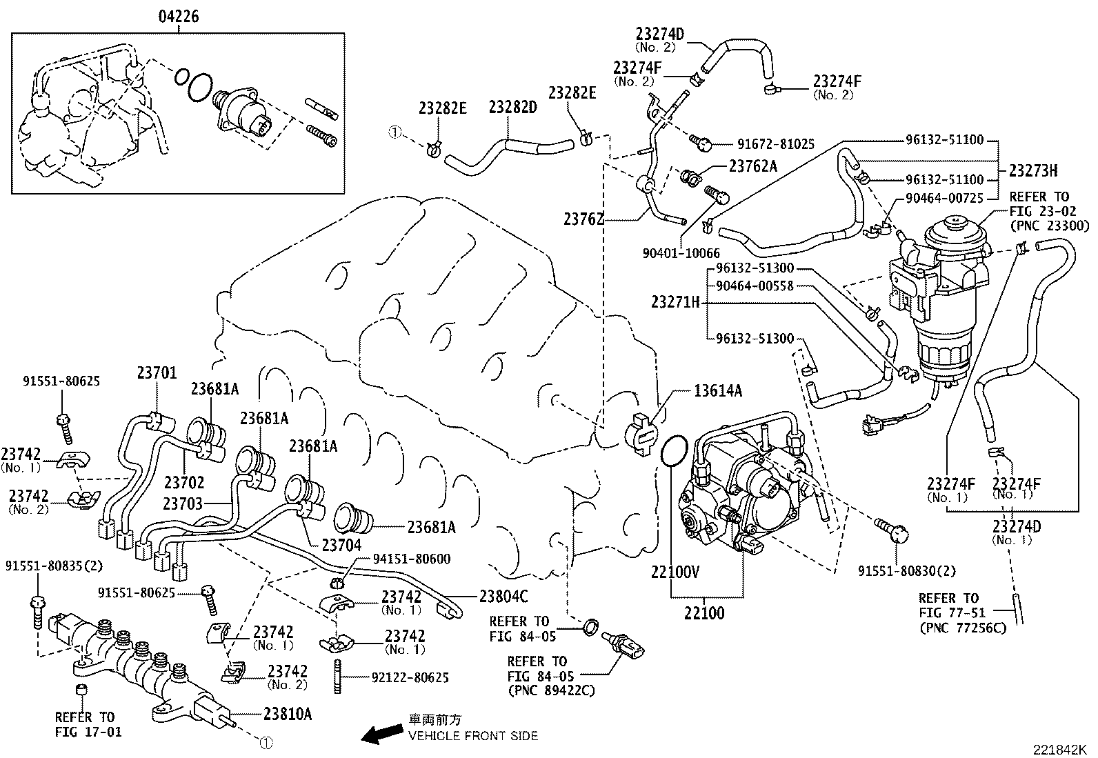 23271-26050 HOSE, FUEL, NO.1 product image