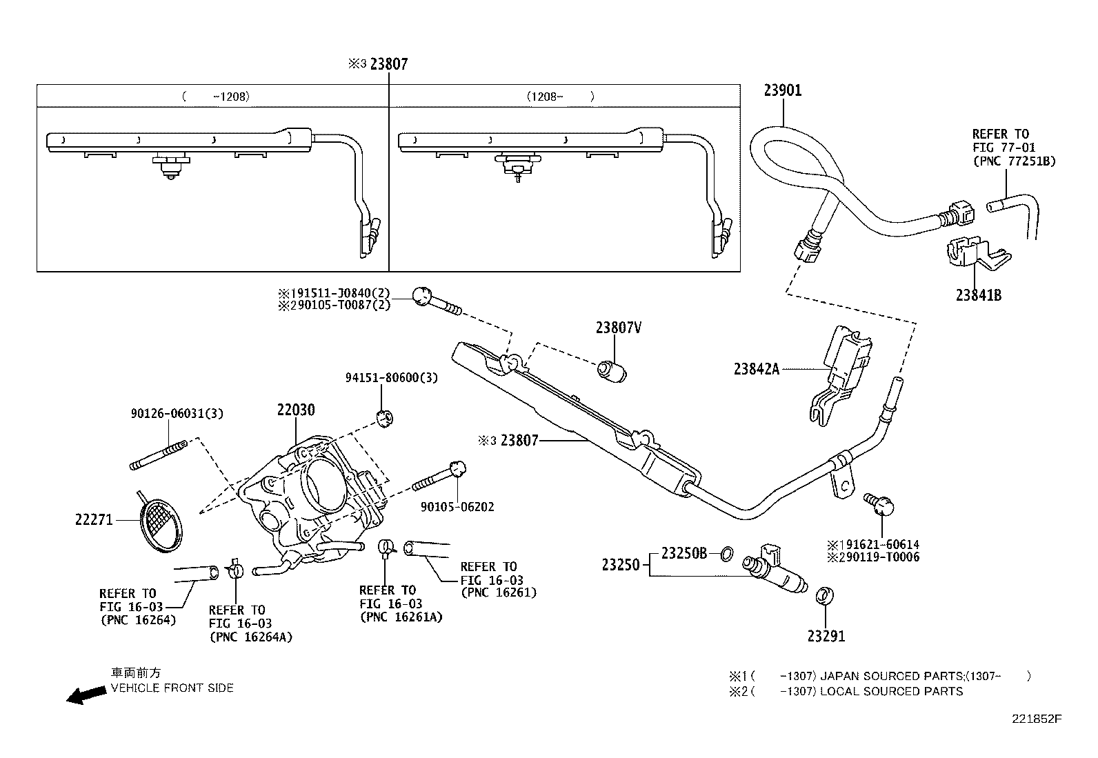 23209-0M010 INJECTOR ASSY, FUEL product image