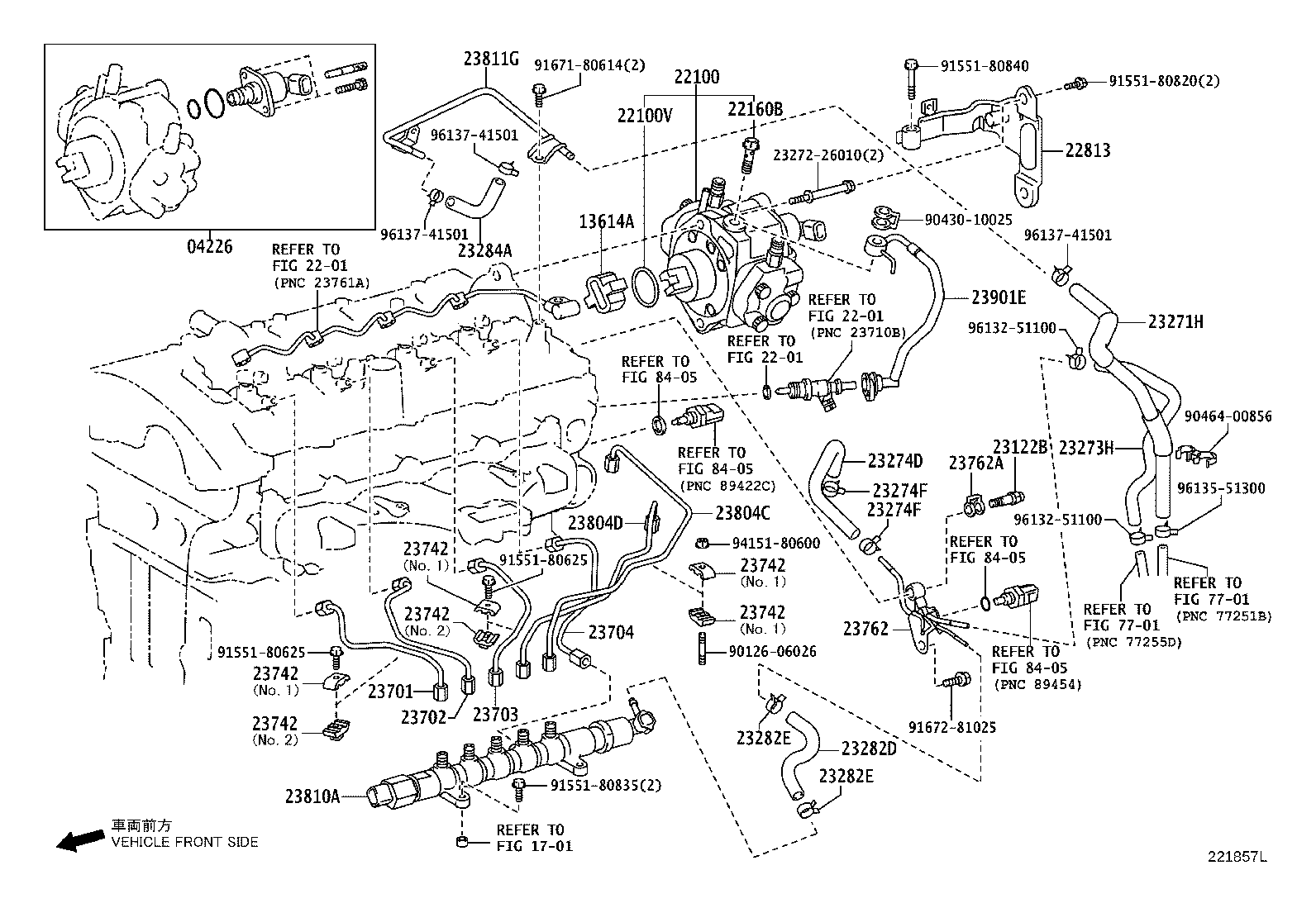 04226-0L040 VALVE KIT, SUCTION CONTROL product image