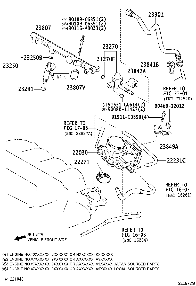 Toyota 23881-36010 BRACKET, FUEL HOSE
