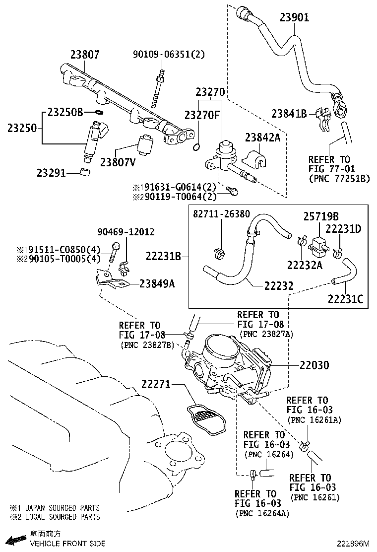 23881-0P010 BRACKET, FUEL HOSE product image