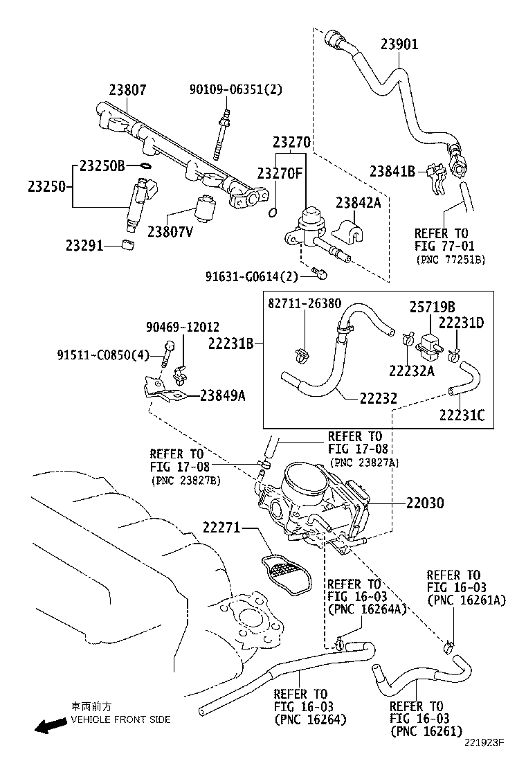 22030-0H040 BODY ASSY, THROTTLE W/MOTOR product image