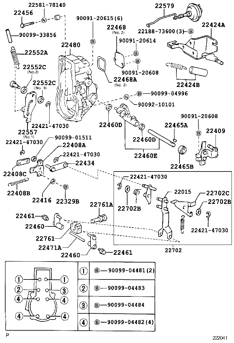 22306-5C351 HOUSING SUB-ASSY, FULLROAD STOPPER product image