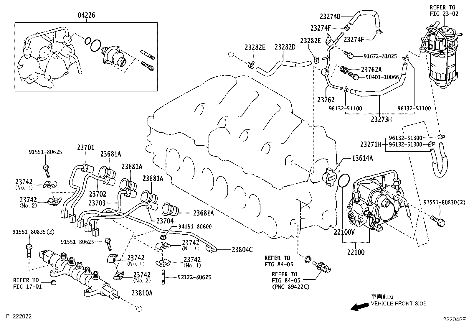 23271-26190 HOSE, FUEL, NO.1 product image