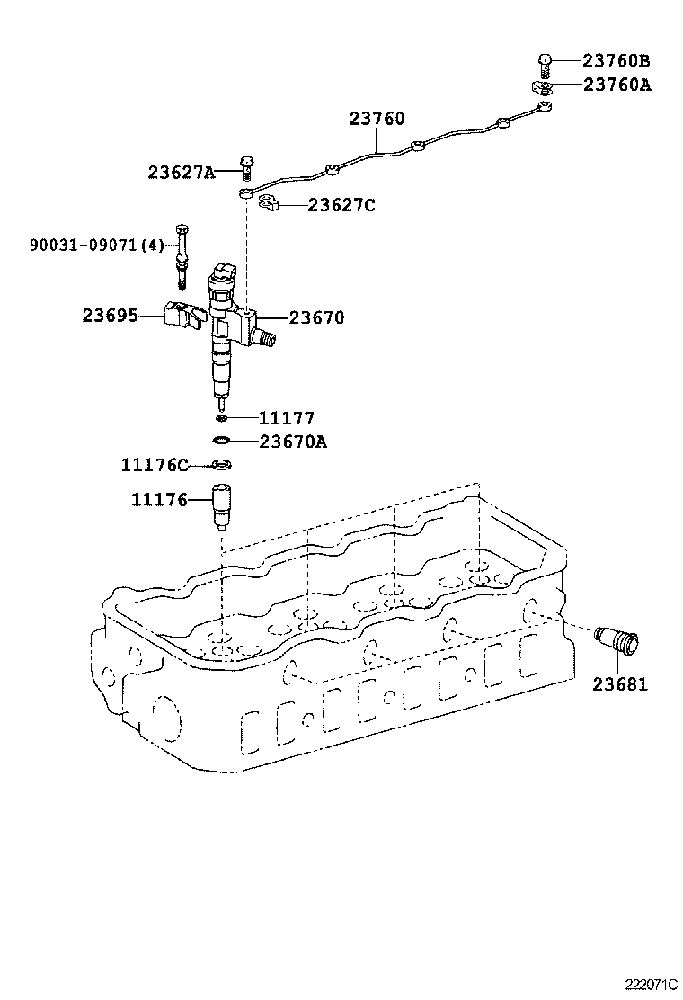 23670-78140 INJECTOR ASSY product image