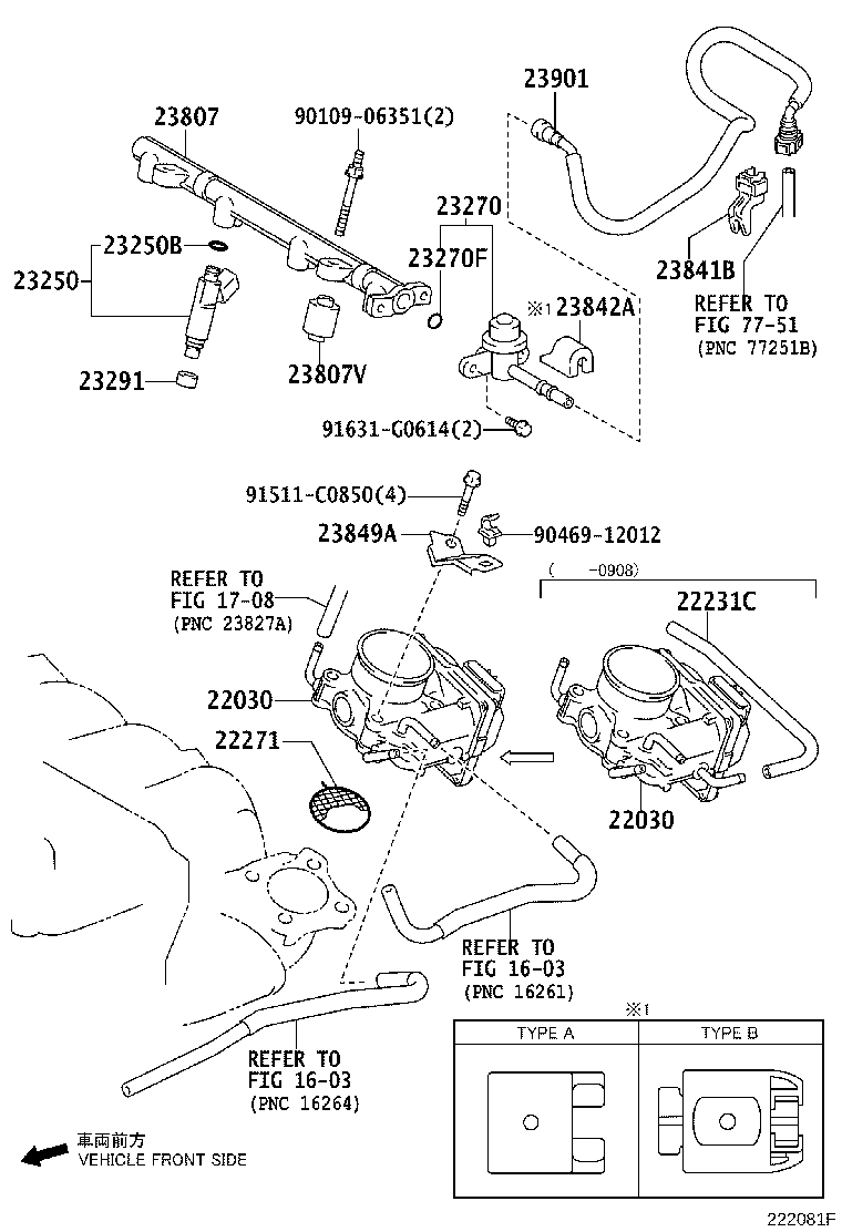 22231-28070 HOSE, THROTTLE BODY product image