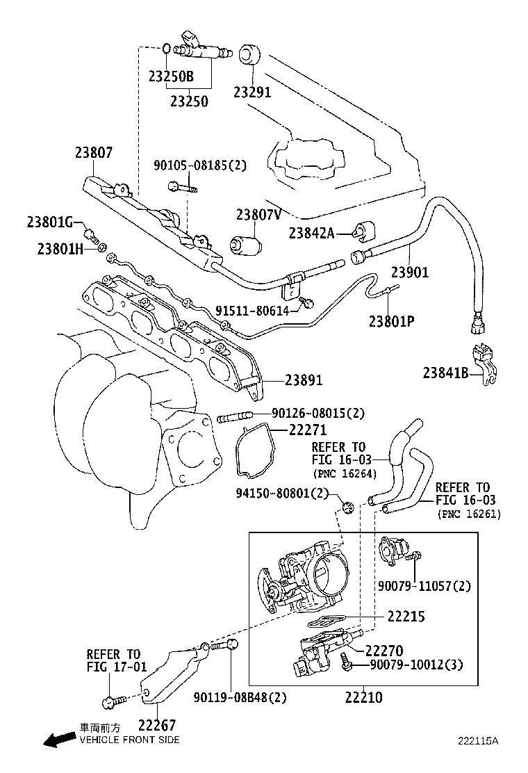 22271-22080 GASKET, THROTTLE BODY product image