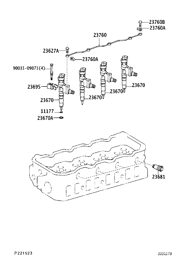23670-78060 INJECTOR ASSY product image