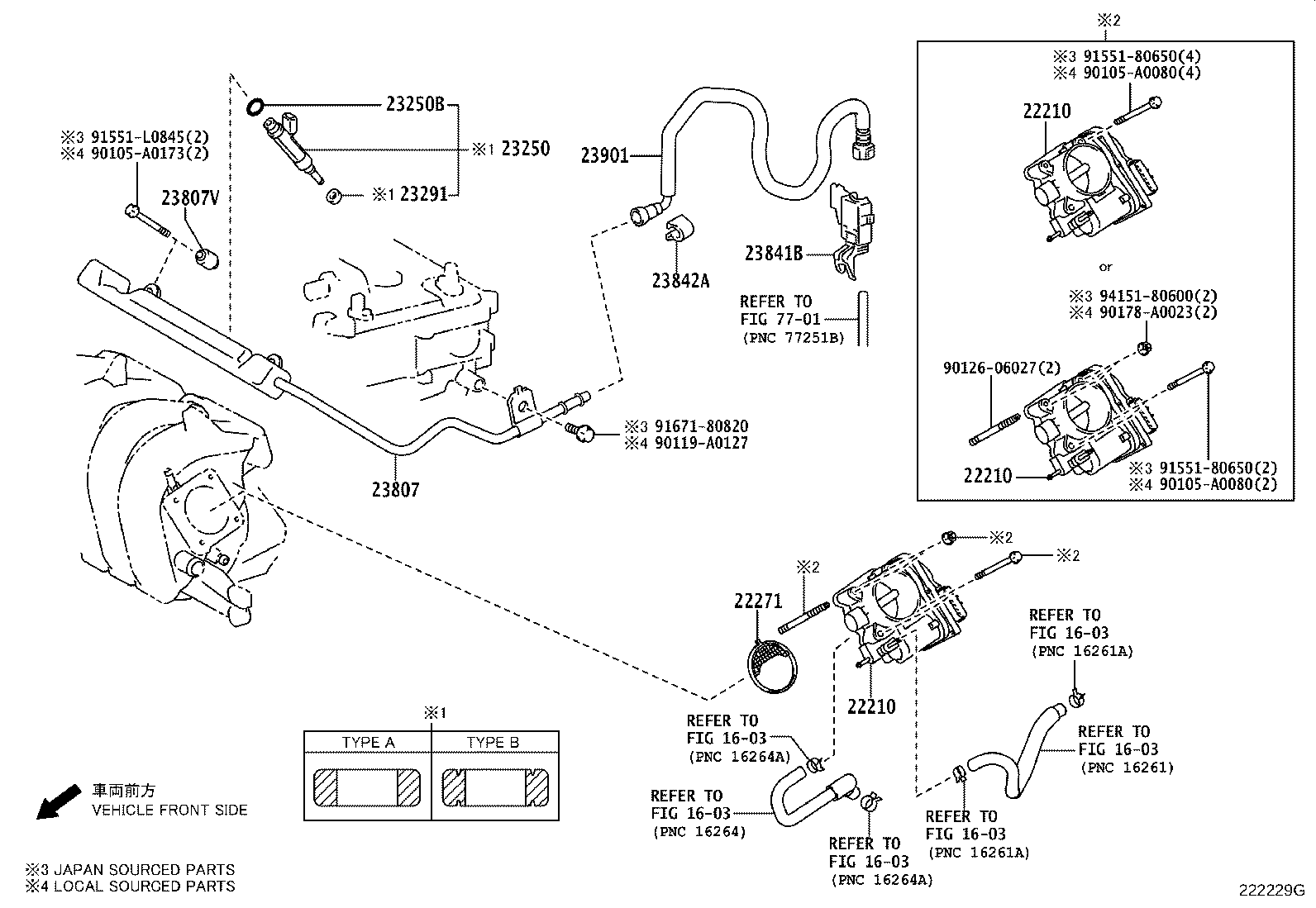 Toyota 22030-37050 BODY ASSY, THROTTLE