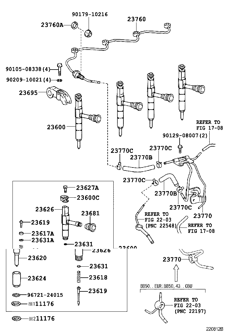 23600-59335 HOLDER & NOZZLE SET, NOZZLE product image
