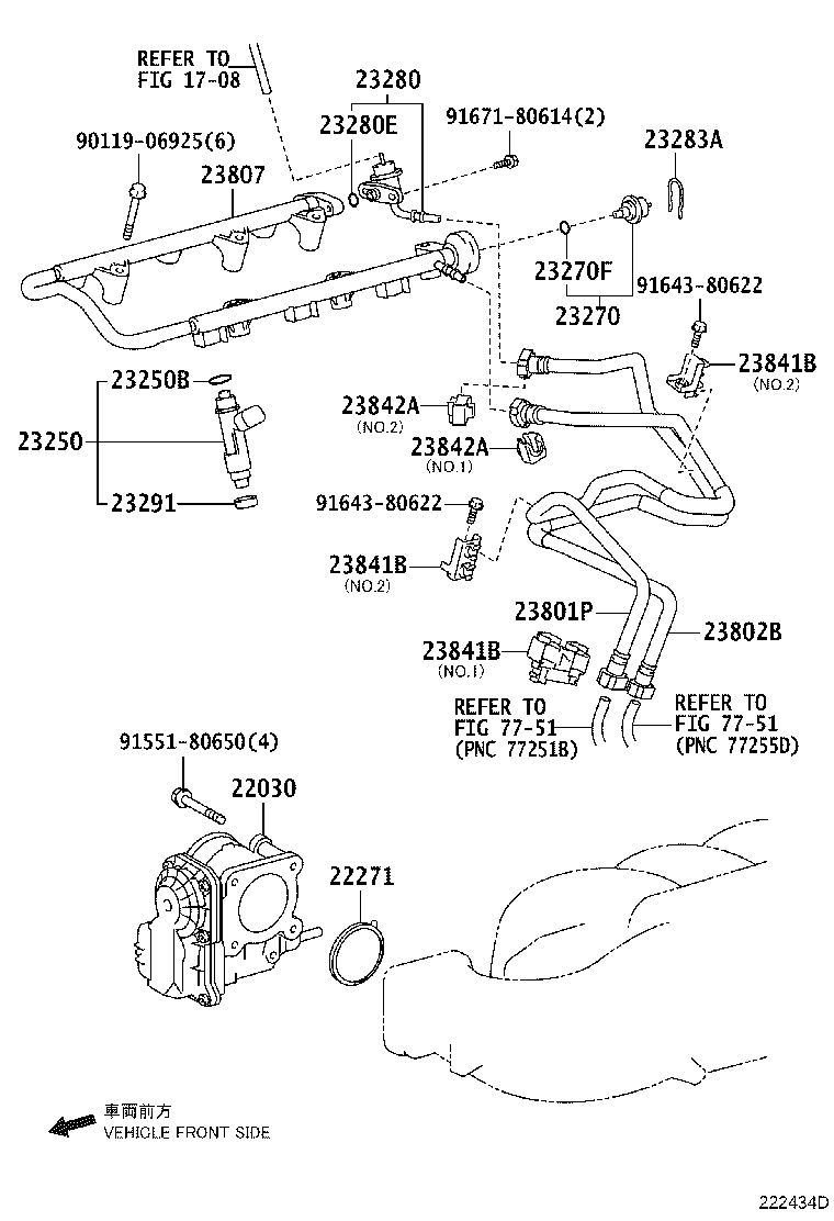 23801-31150 PIPE SUB-ASSY, FUEL, NO.1 product image