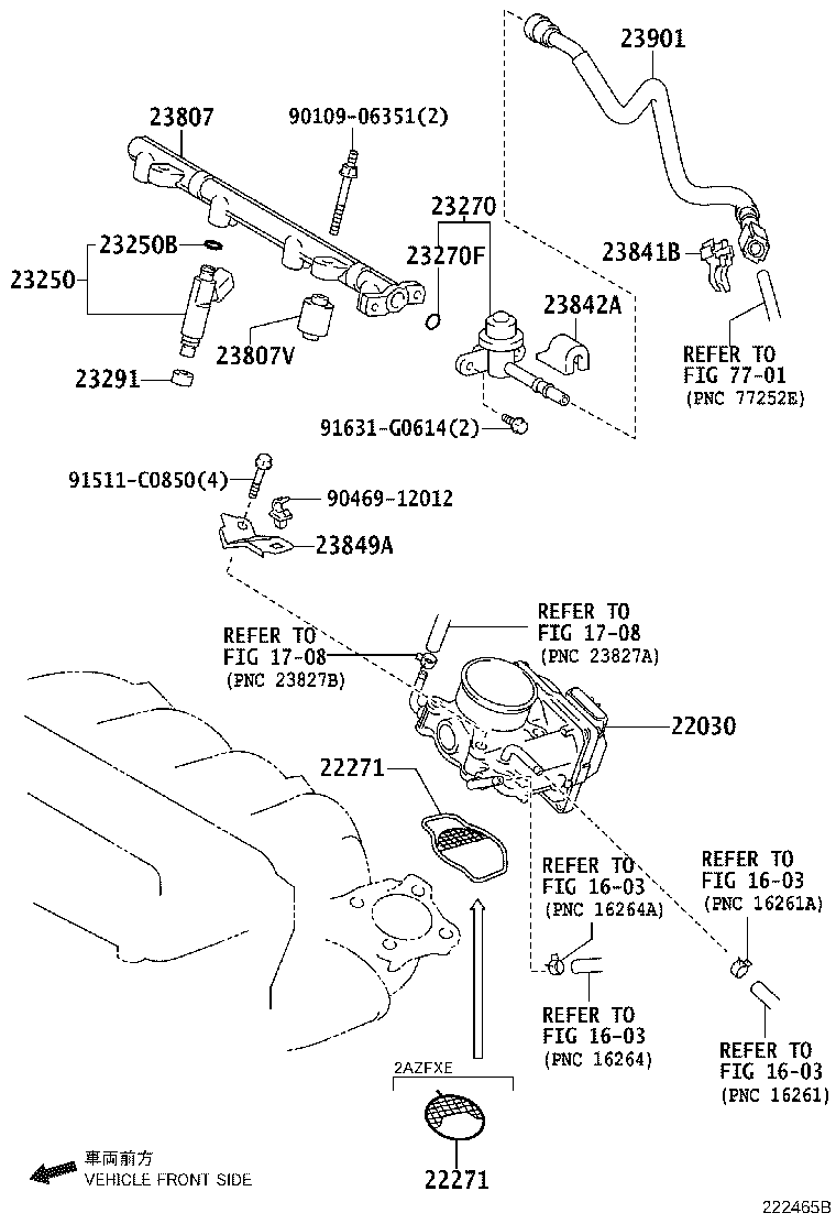 23881-0P020 BRACKET, FUEL HOSE product image
