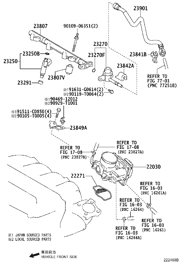 23881-0P010 BRACKET, FUEL HOSE product image