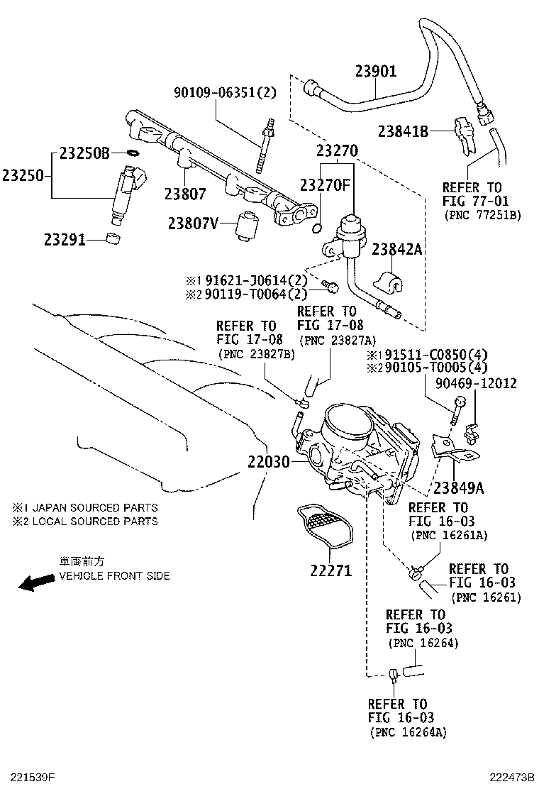 23209-0H070 INJECTOR ASSY, FUEL product image