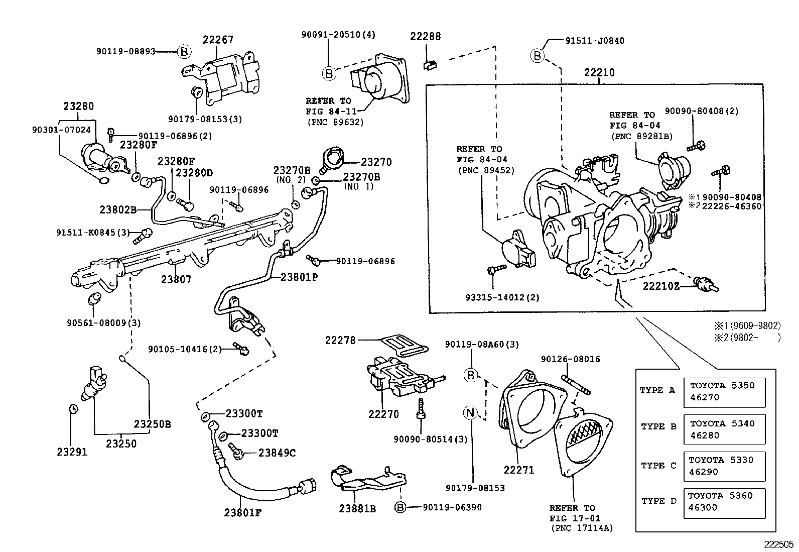 22271-46050 GASKET, THROTTLE BODY product image