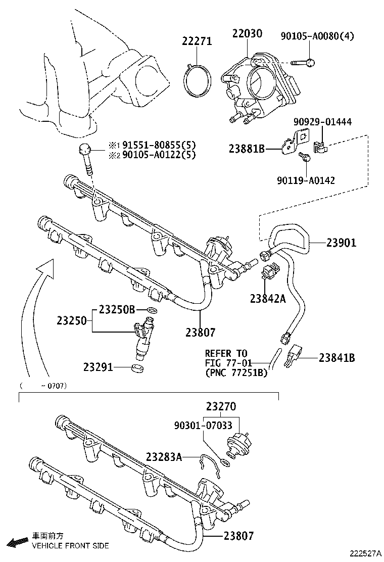 Toyota 23901-AD011 TUBE SUB-ASSY, FUEL