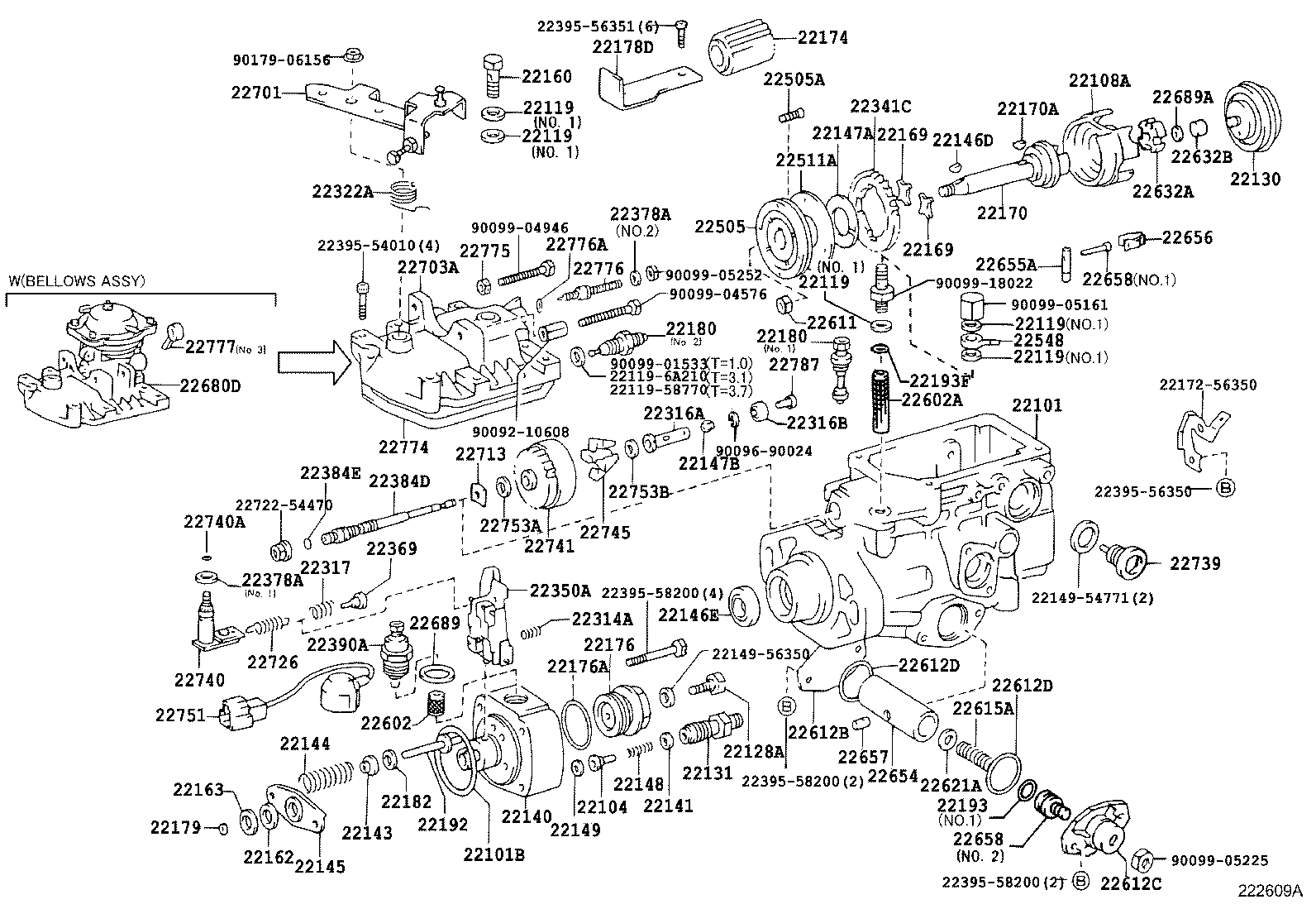 22101-5C351 HOUSING SUB-ASSY, INJECTION PUMP product image