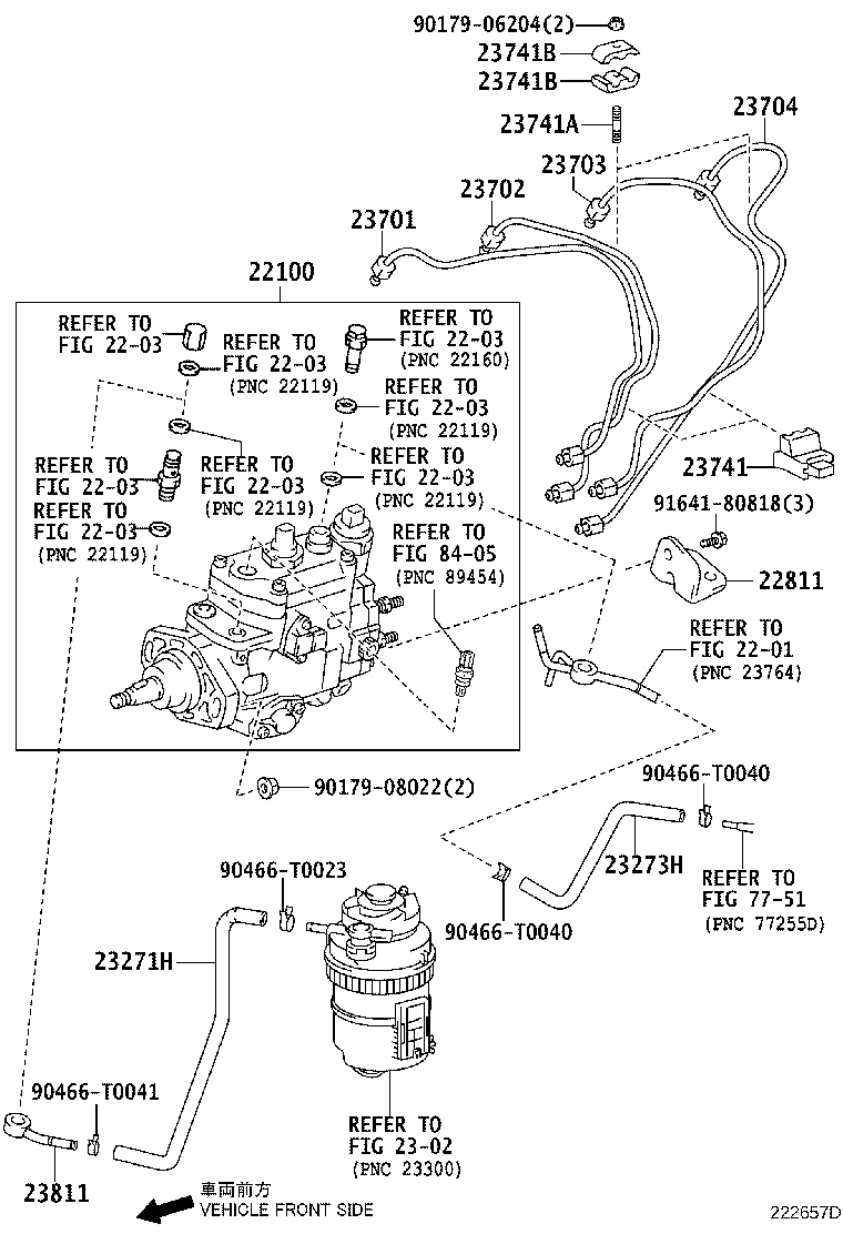 23271-0L050 HOSE OR PIPE, FUEL(FOR INJECTION PUMP TO FUEL FILTER) product image