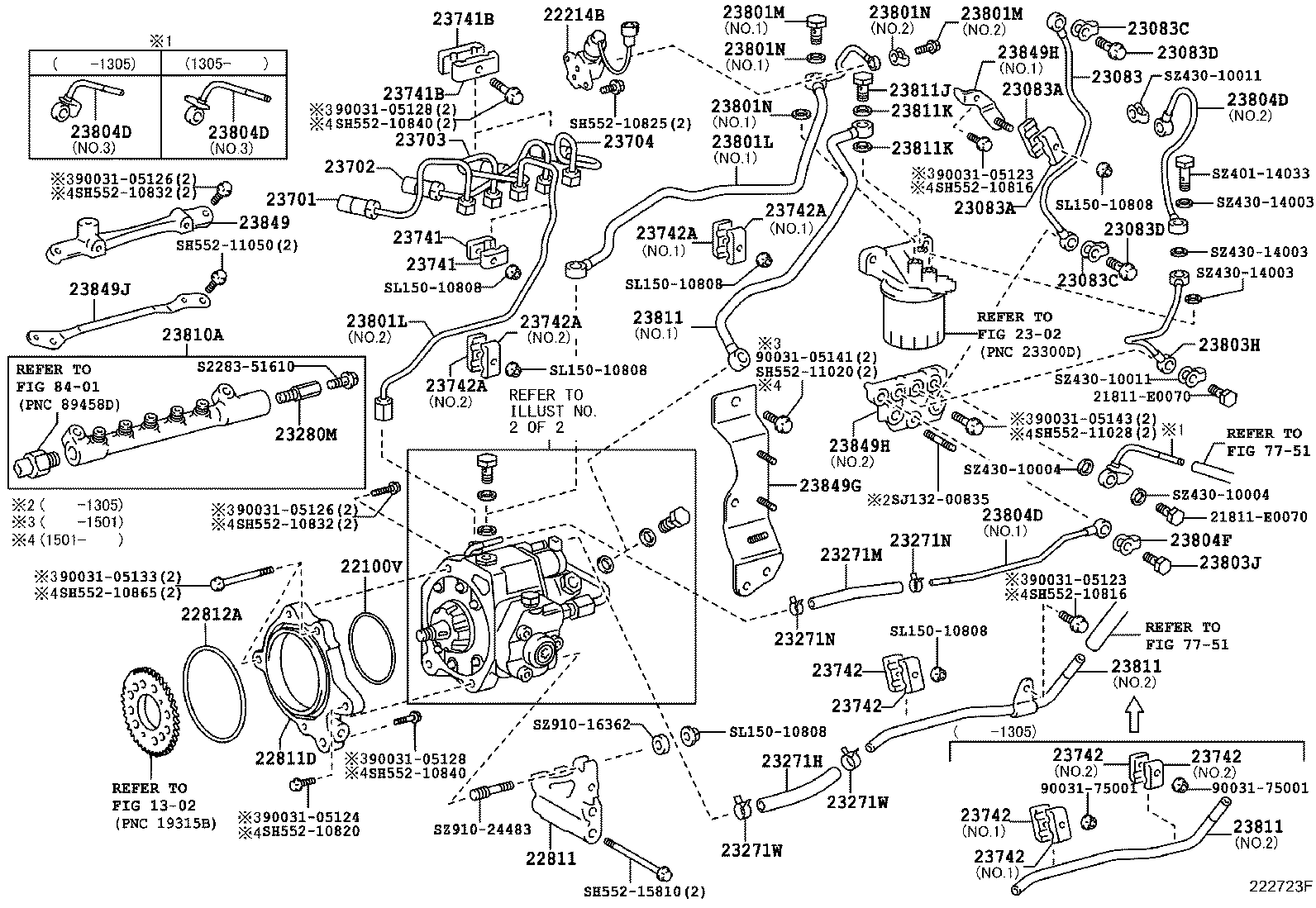 23271-78300 HOSE OR PIPE, FUEL(FOR INJECTION PUMP TO FUEL FILTER) product image