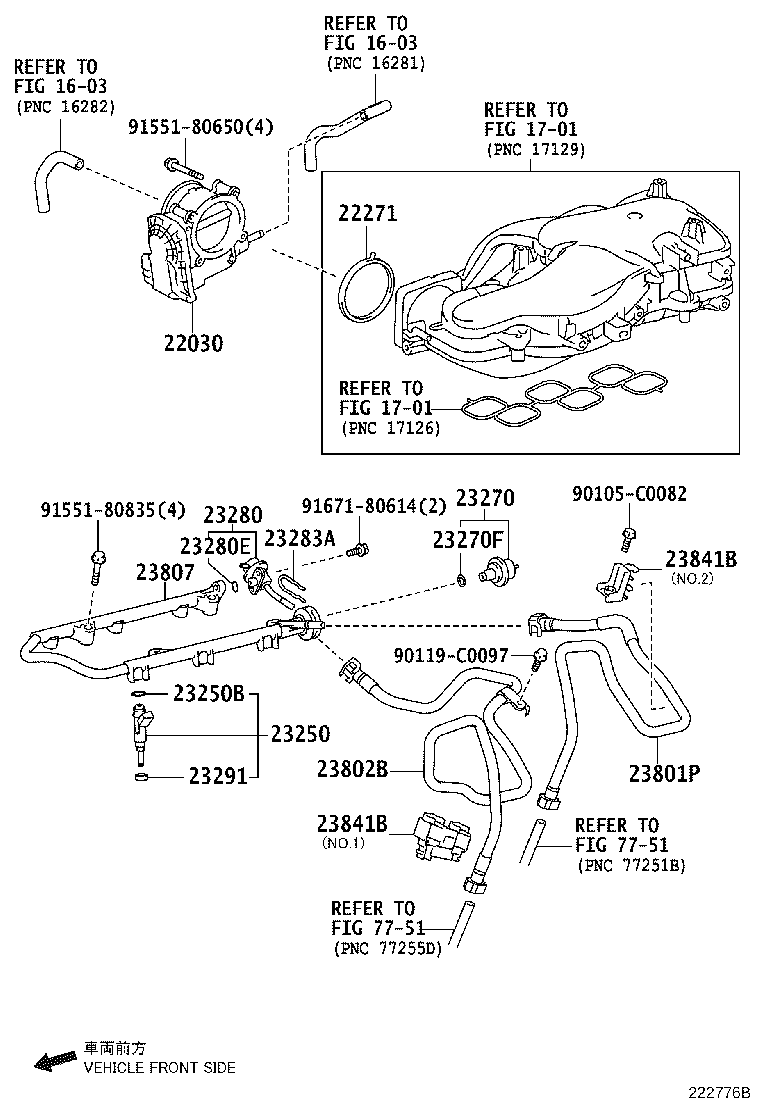 23801-31150 PIPE SUB-ASSY, FUEL, NO.1 product image