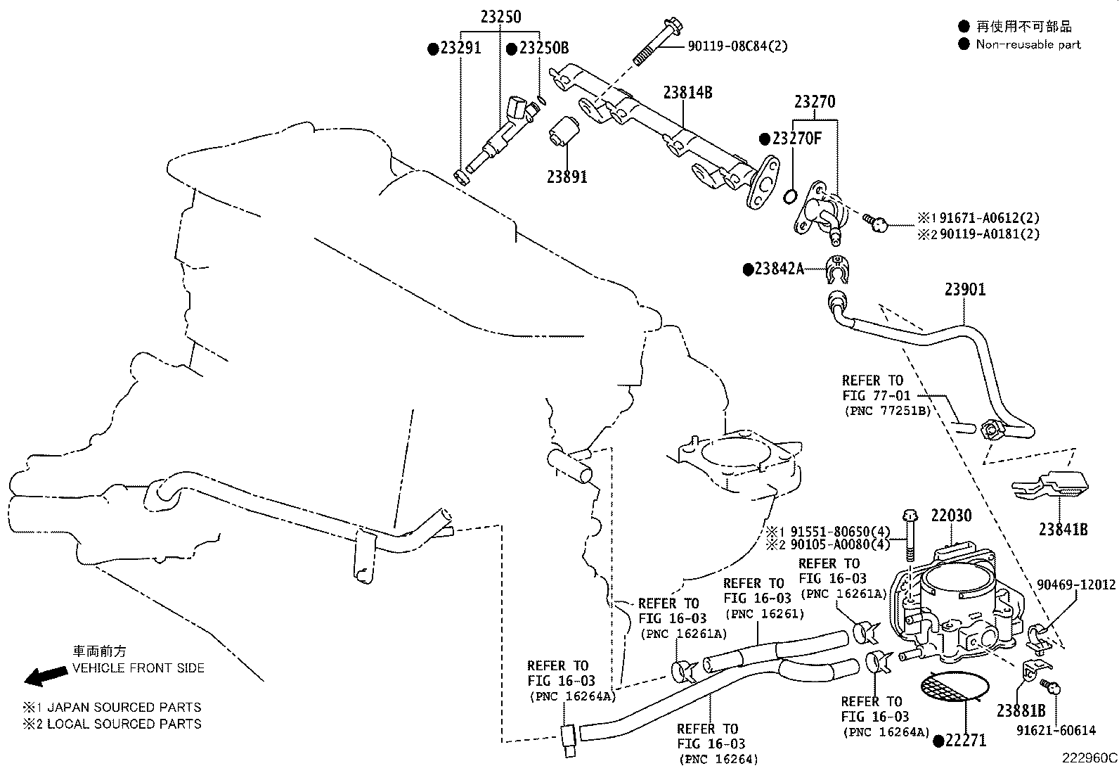 Toyota 23101-0P020 PUMP ASSY, FUEL