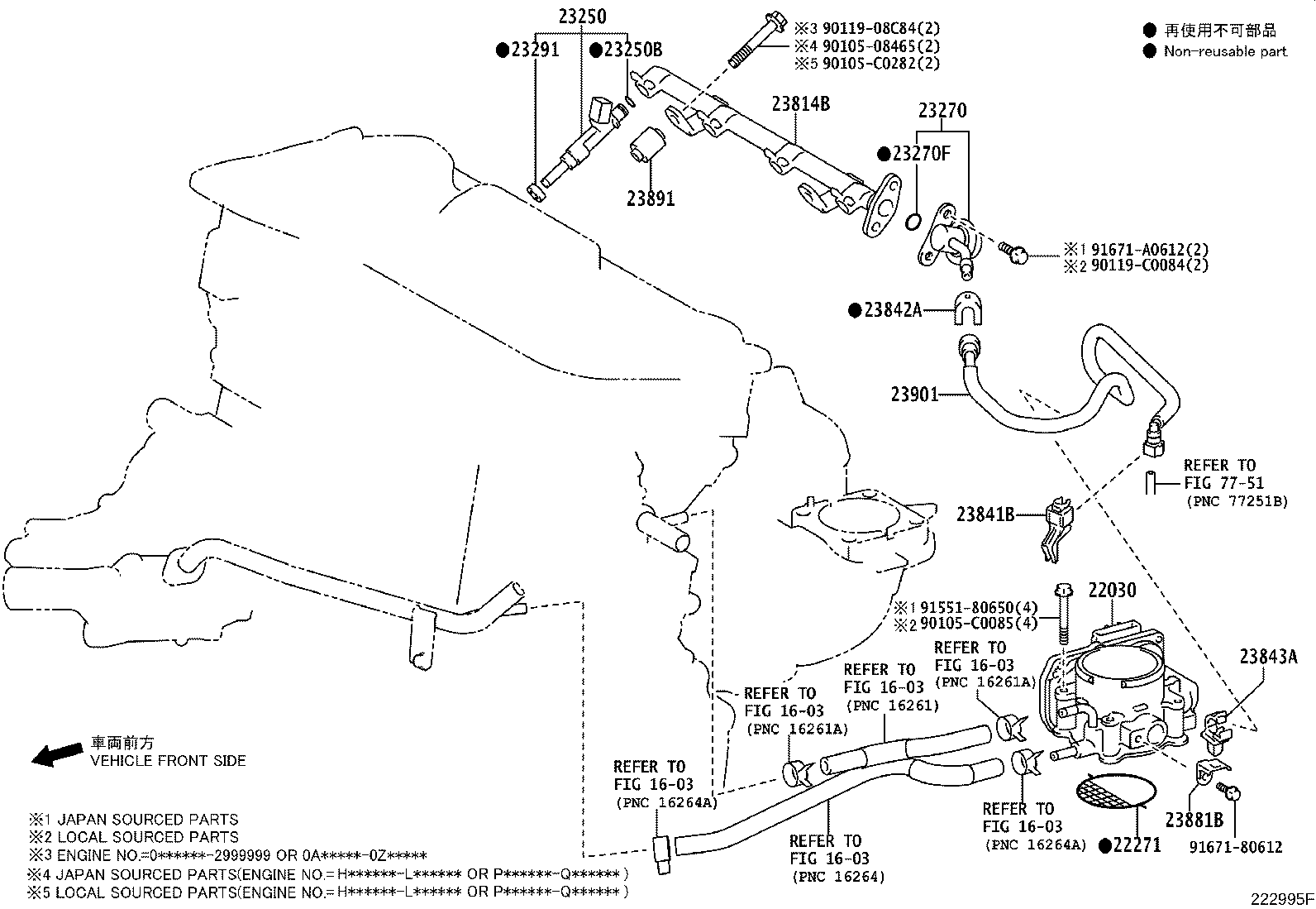 Toyota 23209-09230 INJECTOR ASSY, FUEL