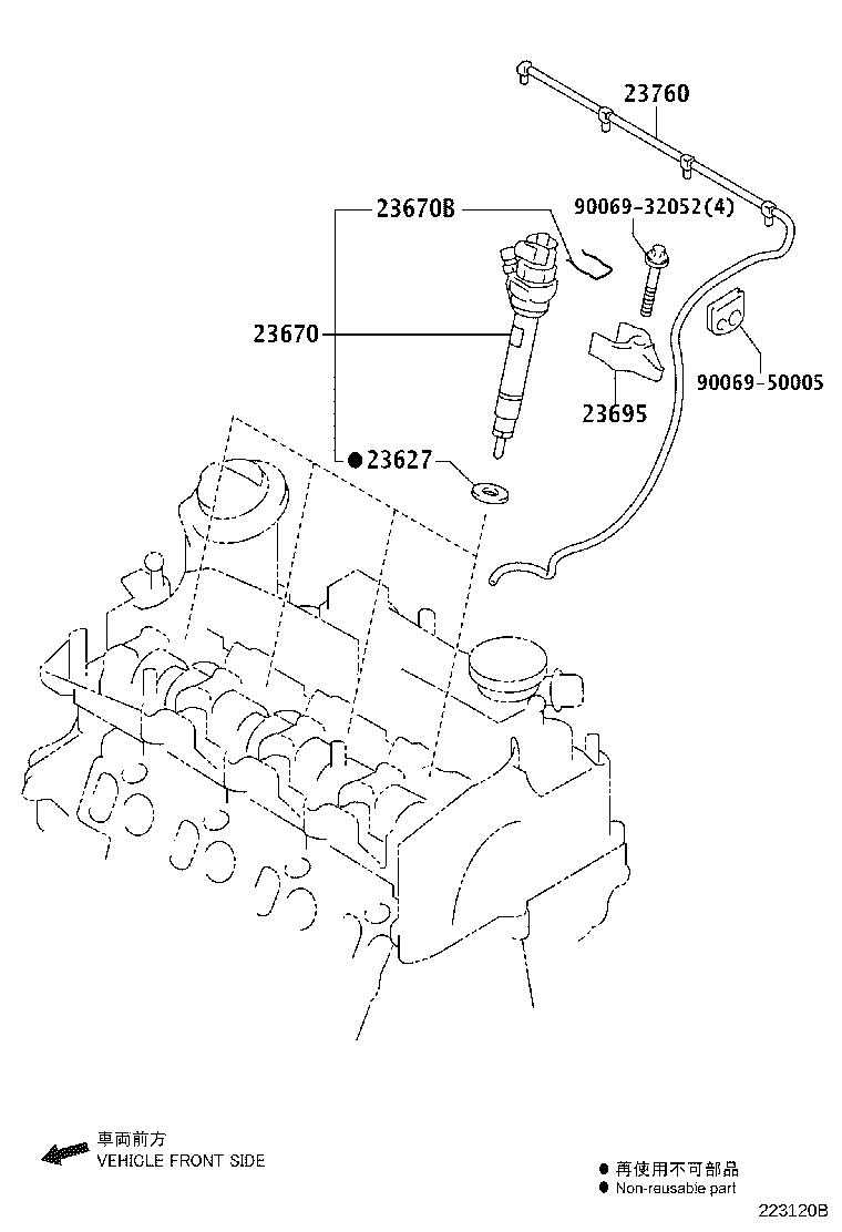 23670-29115 INJECTOR ASSY product image