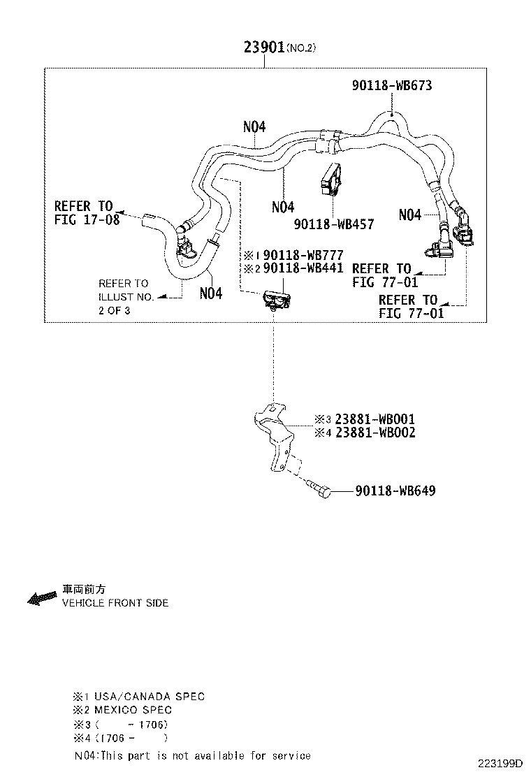 Toyota 23209-WB002 INJECTOR ASSY, FUEL