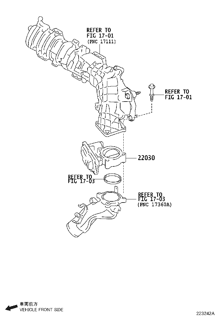 22030-0V030 BODY ASSY, THROTTLE W/MOTOR product image
