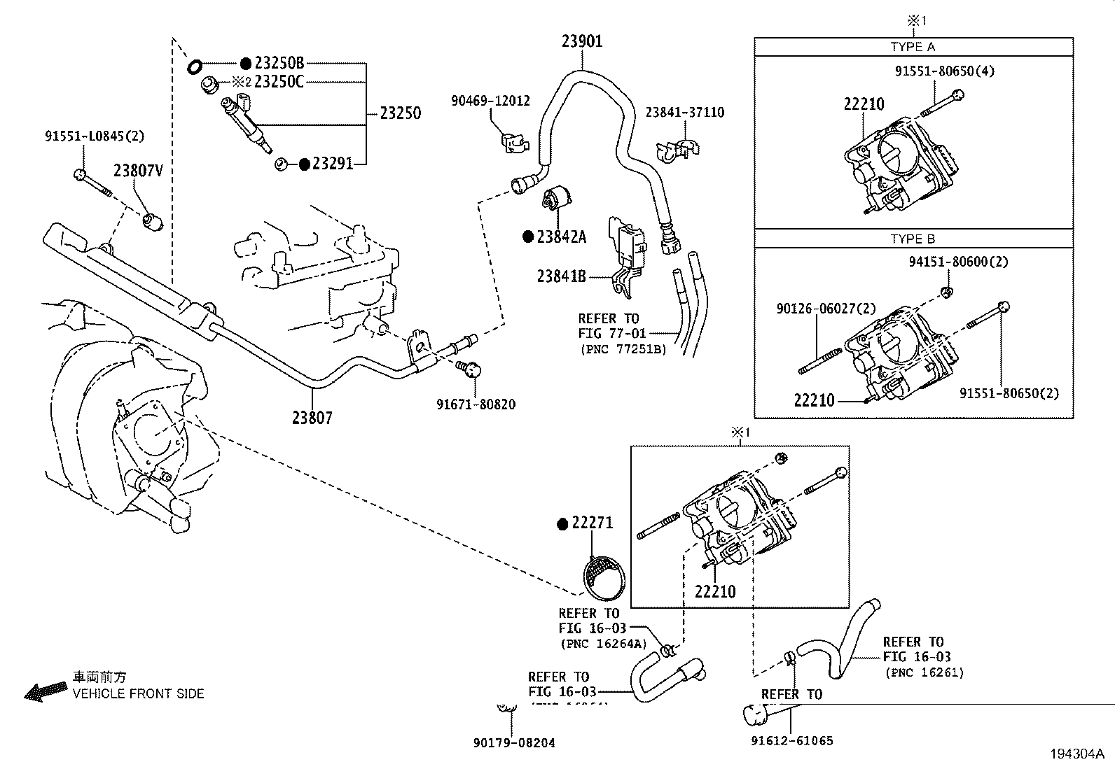 23209-09260 INJECTOR ASSY, FUEL product image