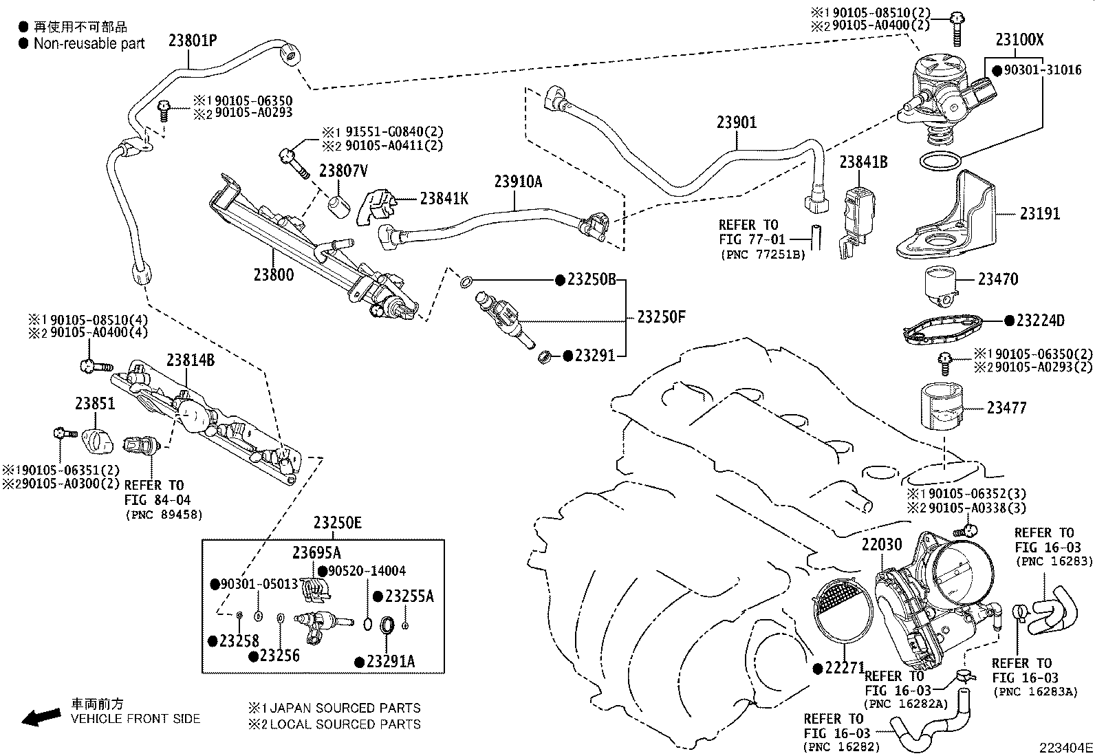 Toyota 22030-25010 BODY ASSY, THROTTLE W/MOTOR