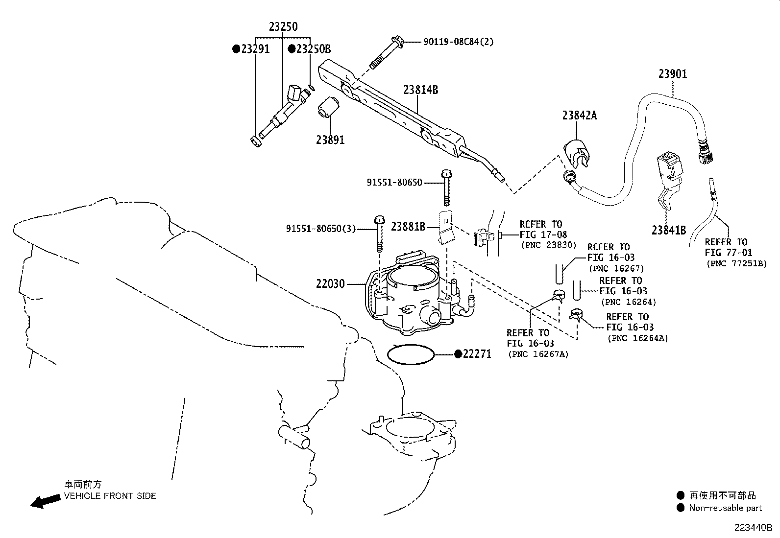 Toyota 22030-36040 BODY ASSY, THROTTLE W/MOTOR