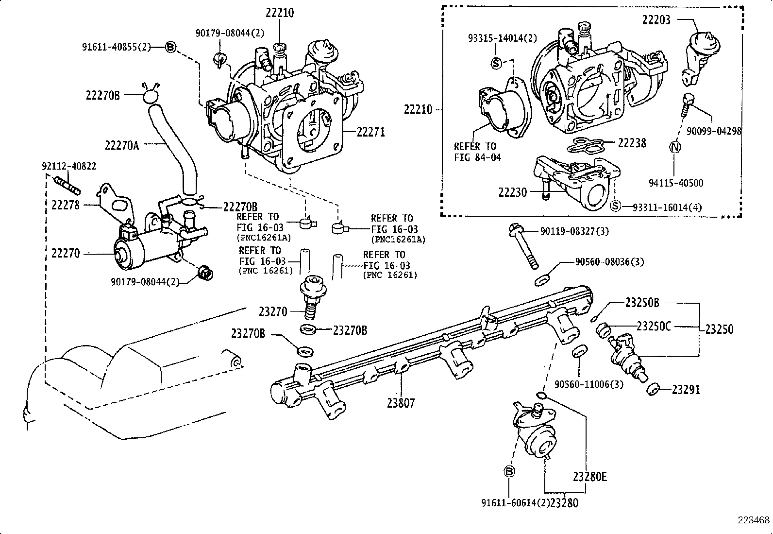 22210-70190 BODY ASSY, THROTTLE product image