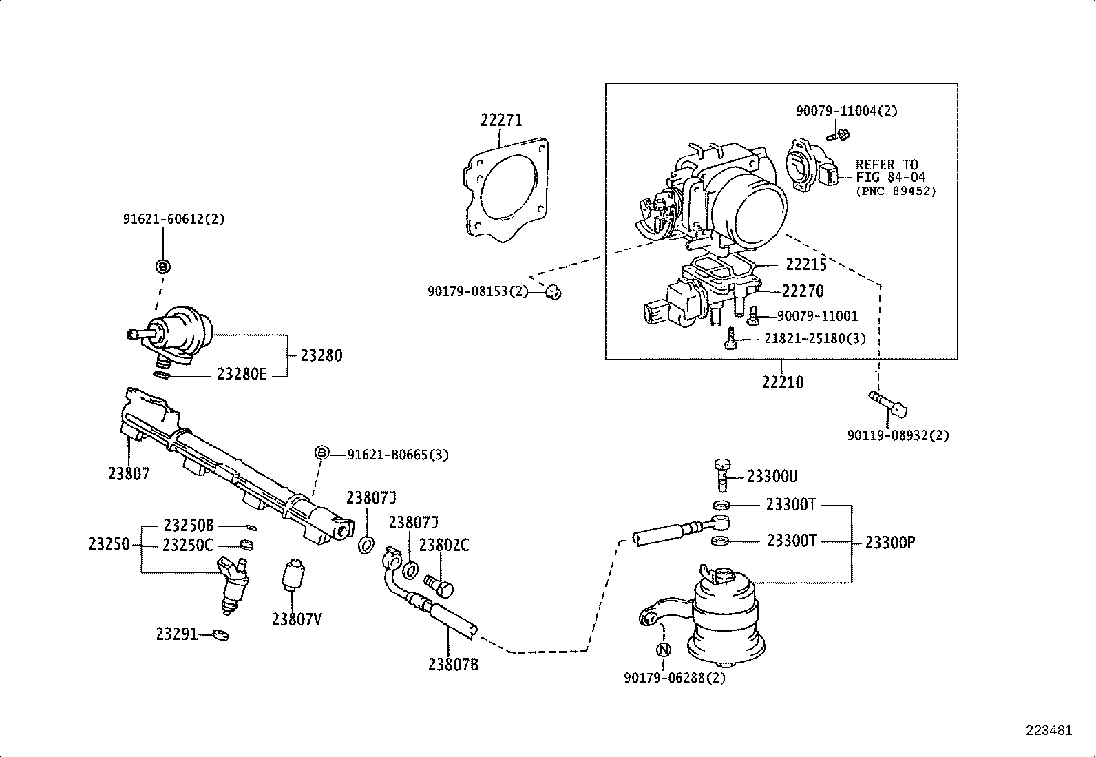 22271-74080 GASKET, THROTTLE BODY product image