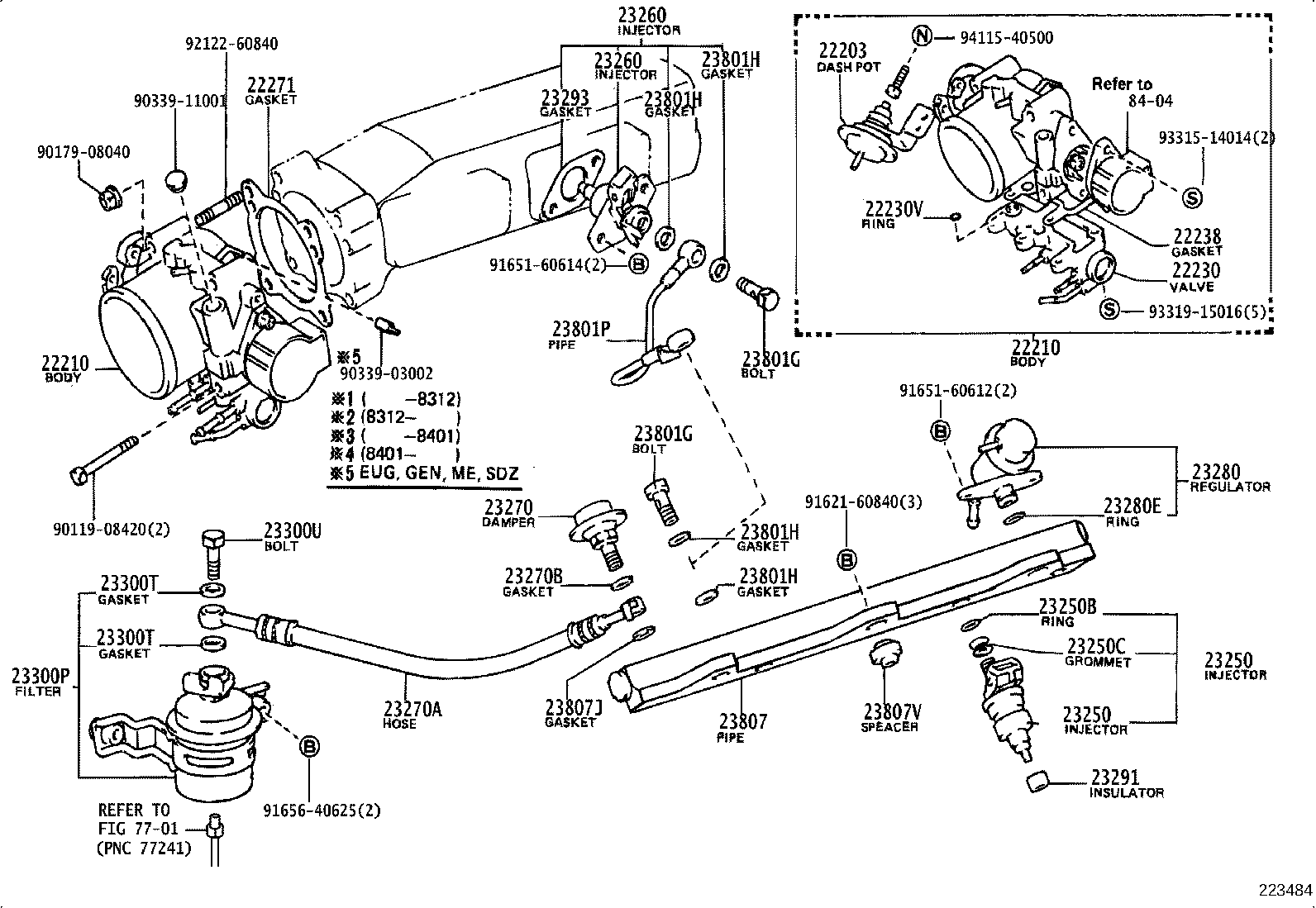 23209-34010 INJECTOR ASSY, FUEL product image