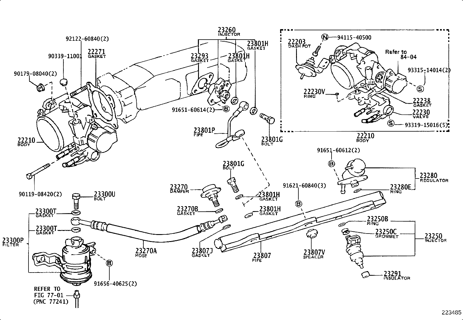 23206-16170 BRACKET, FUEL PUMP product image