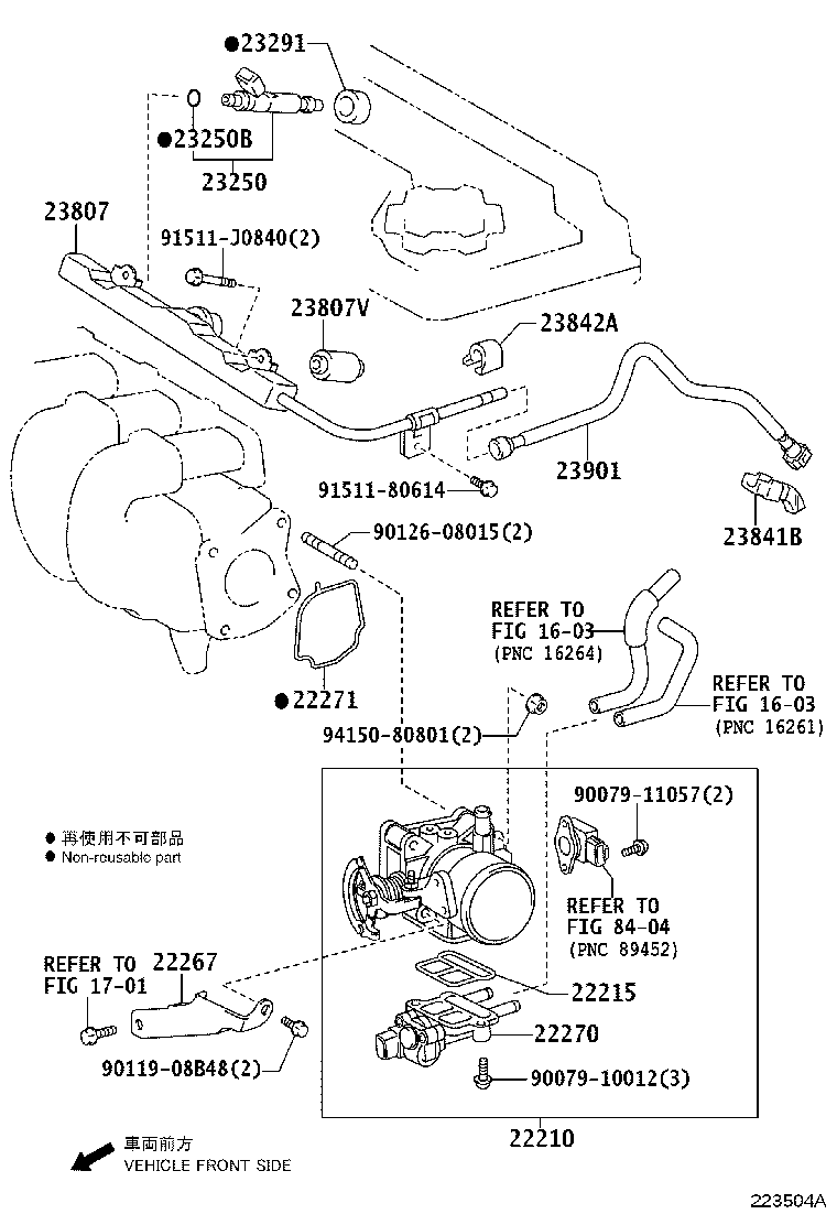 23209-74280 INJECTOR ASSY, FUEL product image
