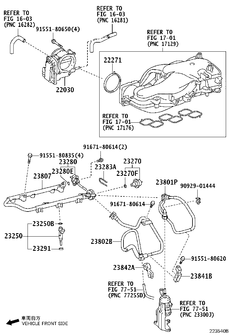 23801-31170 PIPE SUB-ASSY, FUEL, NO.1 product image