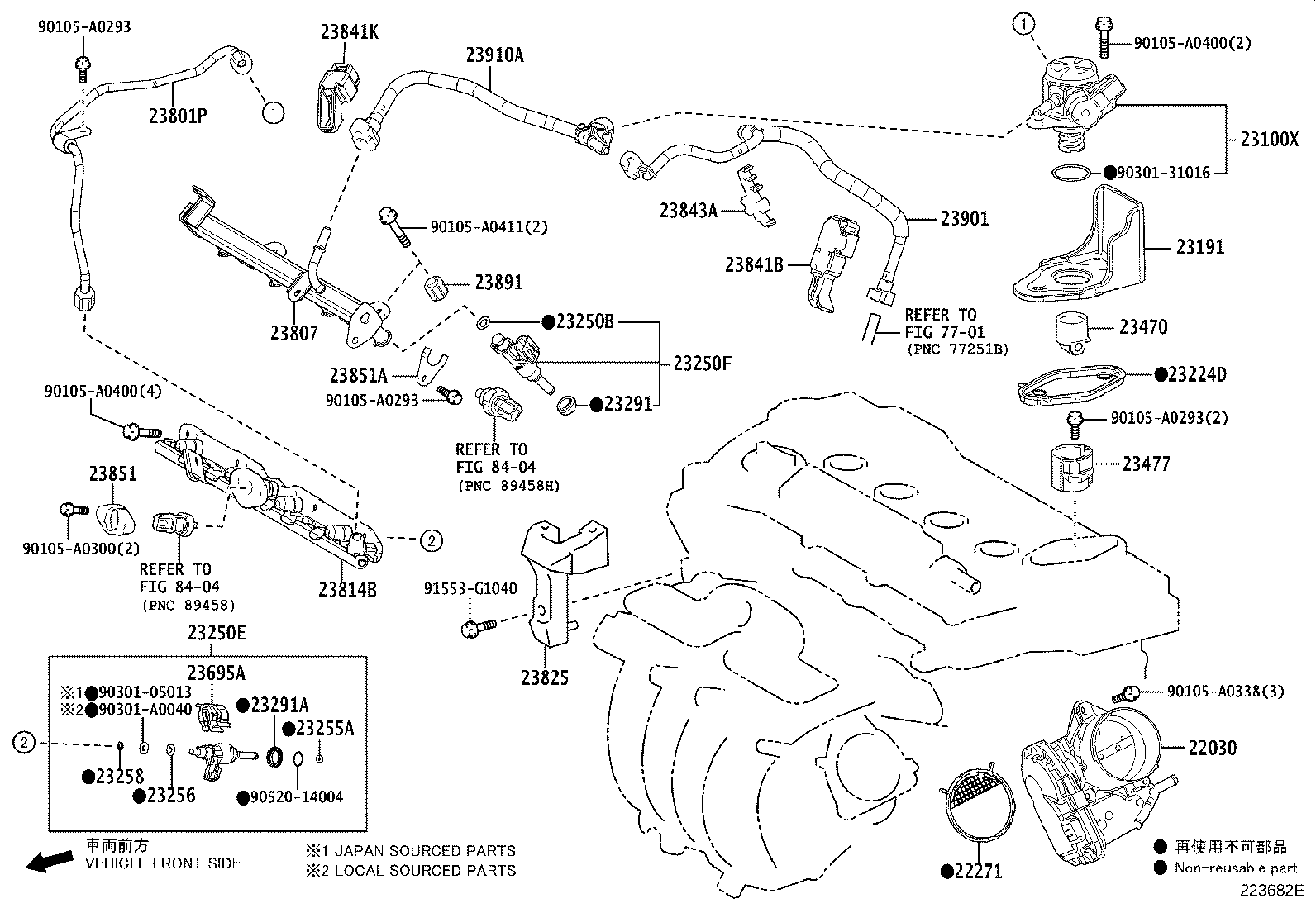 Toyota 22030-24010 BODY ASSY, THROTTLE W/MOTOR