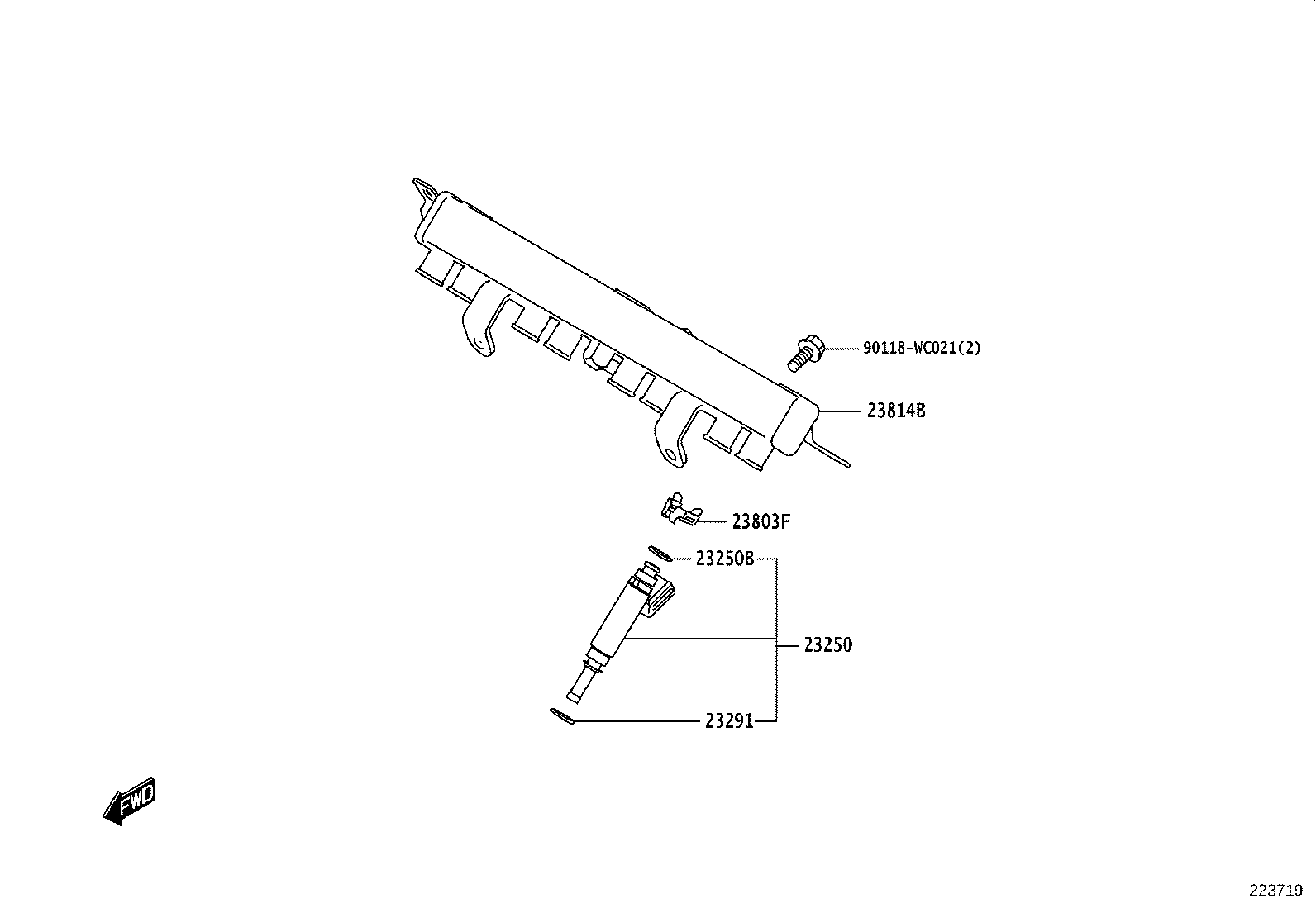 23209-WC002 INJECTOR ASSY, FUEL product image