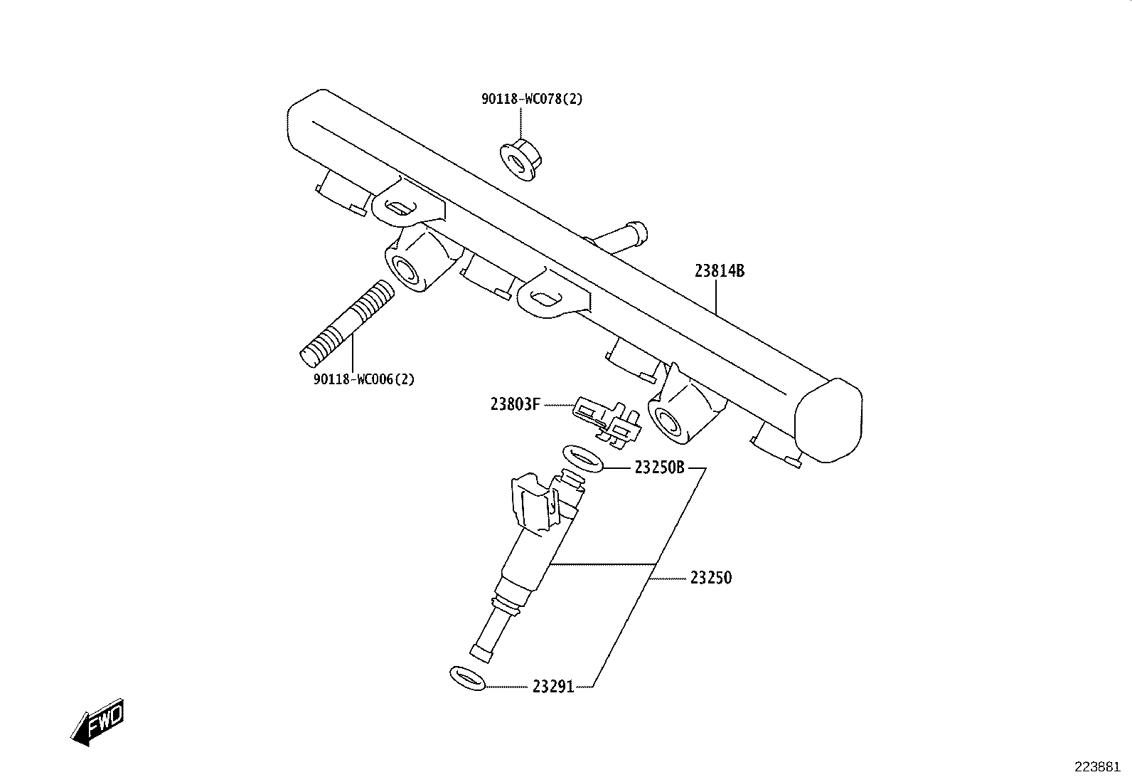 23901-WC003 HOSE, FUEL product image