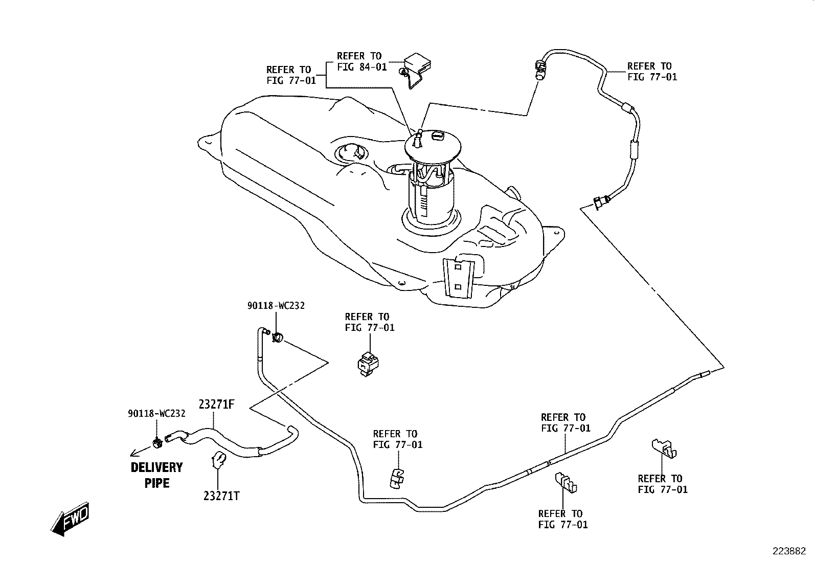 23901-WC003 HOSE, FUEL product image