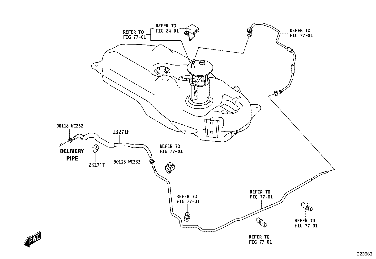 23901-WC003 HOSE, FUEL product image