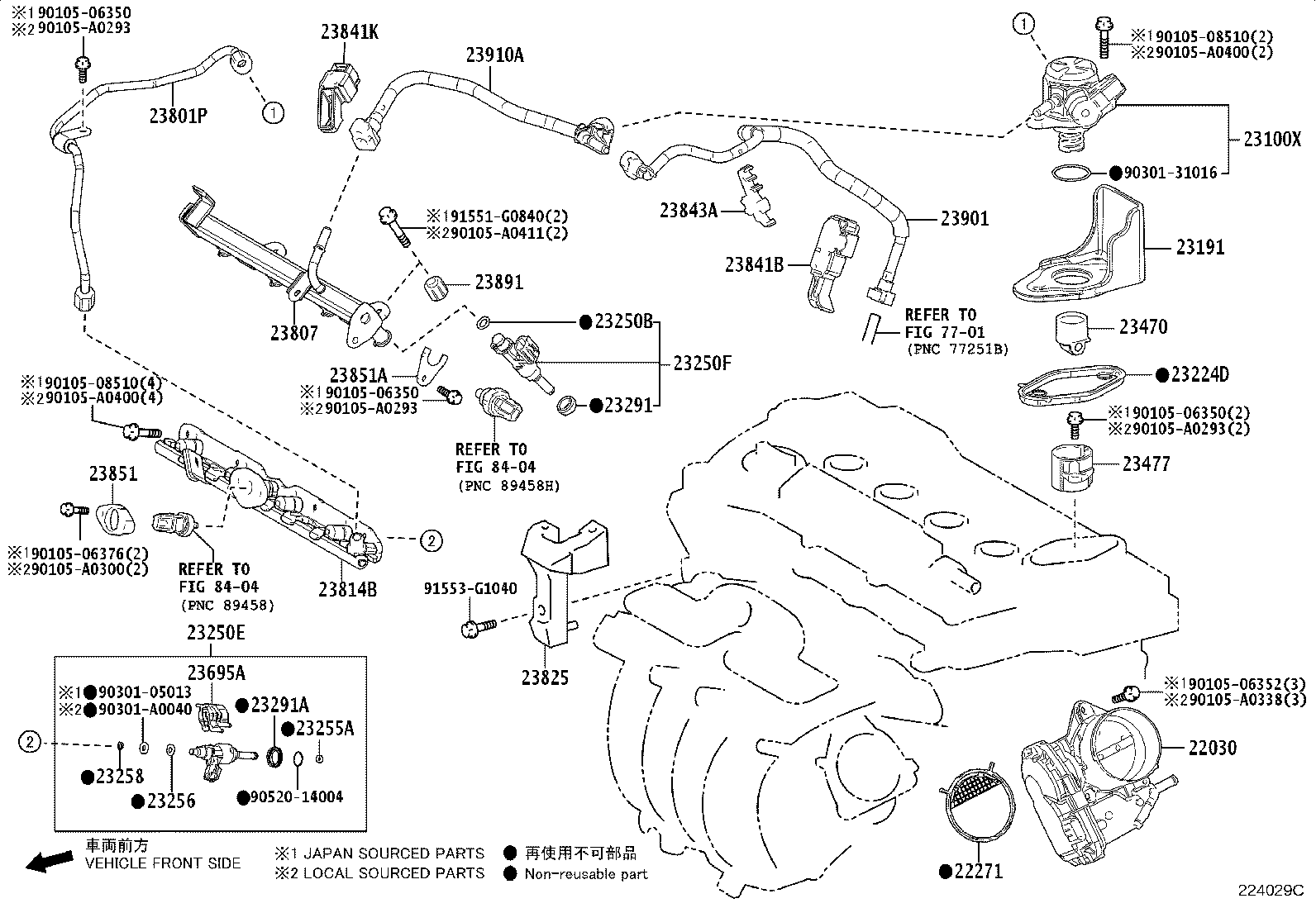 Toyota 23101-24060 PUMP ASSY, FUEL