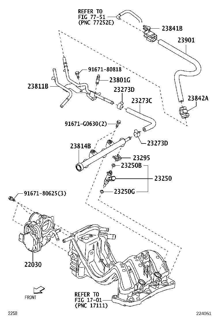 23811-B5040 PIPE, FUEL, NO.1 product image