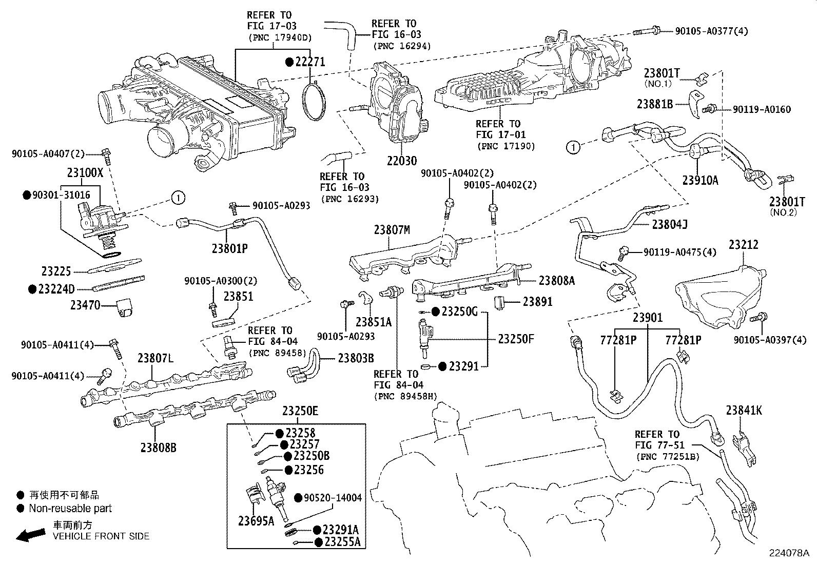 Toyota 22030-F4010 BODY ASSY, THROTTLE W/MOTOR
