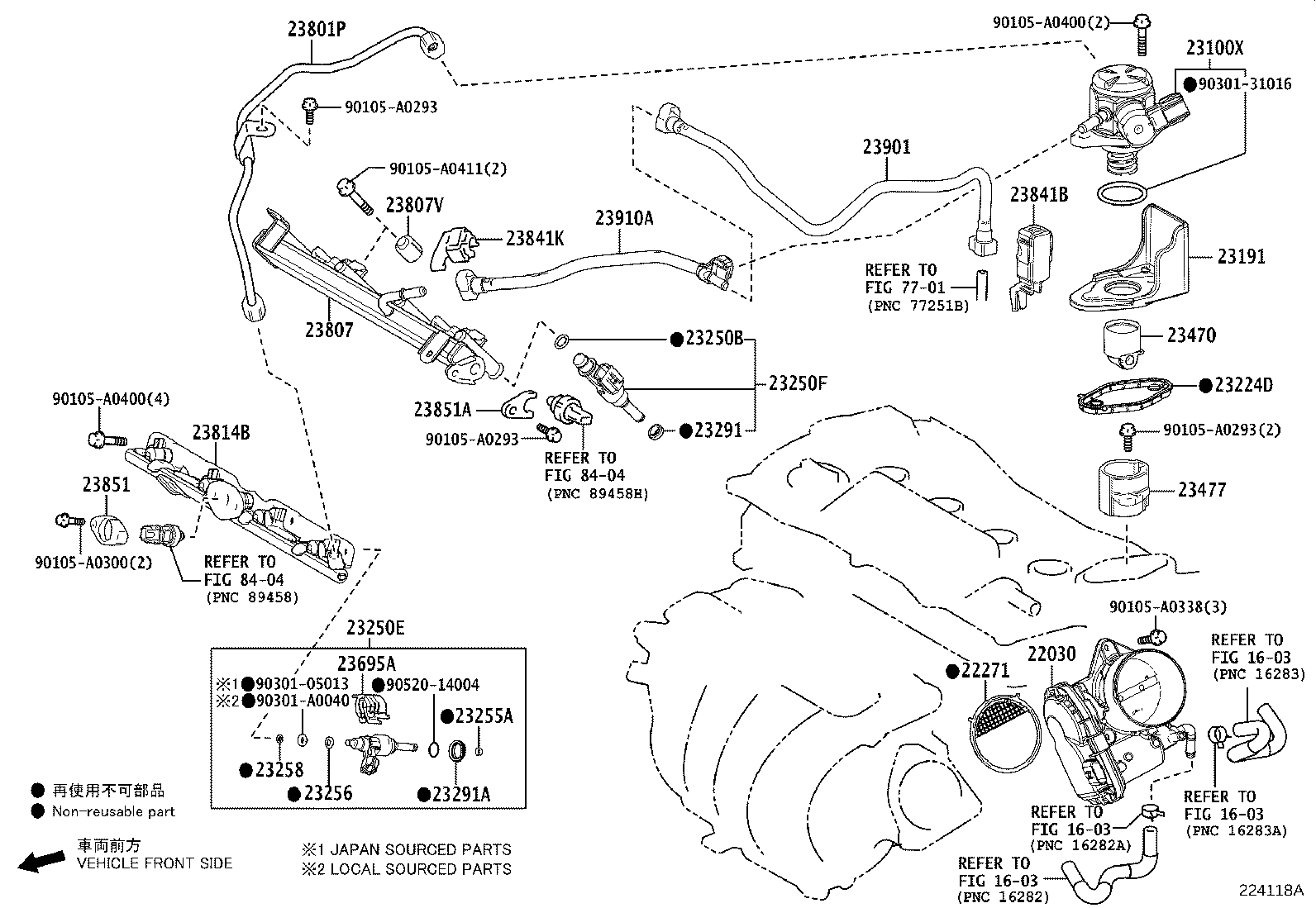 Toyota 23901-F0121 TUBE SUB-ASSY, FUEL